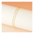 Bulk in Stock S925 Sterling Silver Bracelet Double Layer Wear Flower Female Chain Water Chain