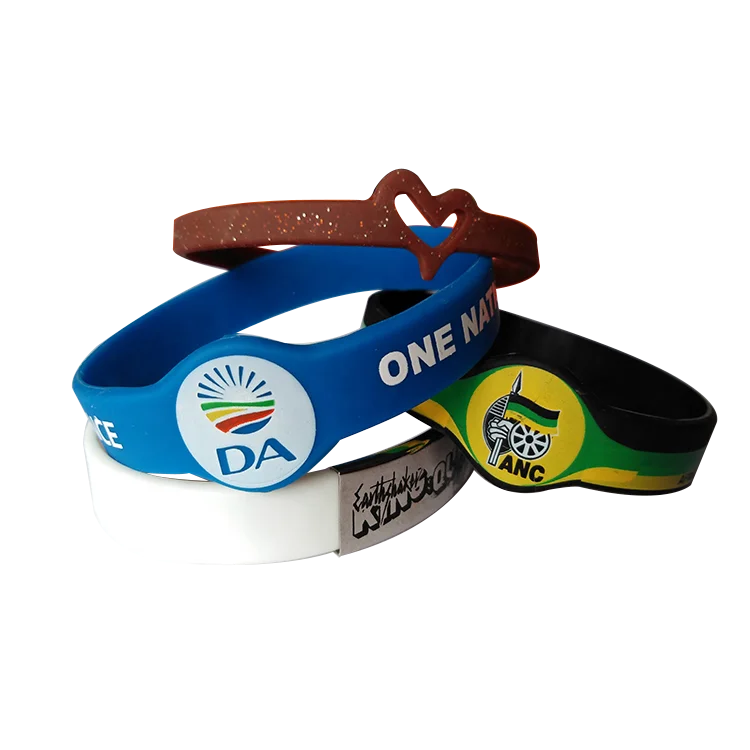 Hot Sale Printed Logo Silicone Bracelets Custom Made Rubber Plastic Wrist Band  for Events Festivals Cheap Party Souvenir Gifts