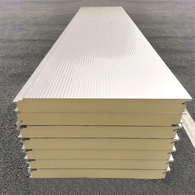 Hot Sale 50mm 100mm 150mm Insulated Sandwich Panel Pir Seamless Wall Pu Panels for Cold Room Galvanized Color Panel