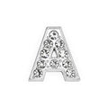 8 mm Full Rhinestones Slide Alphabet Letters Charms A-Z Alphabet Charms for DIY Necklace Choker Wristbands Bracelets Jewelry