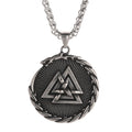 Viking Jewelry Stainless Steel Viking Valknut Necklace Viking Necklace