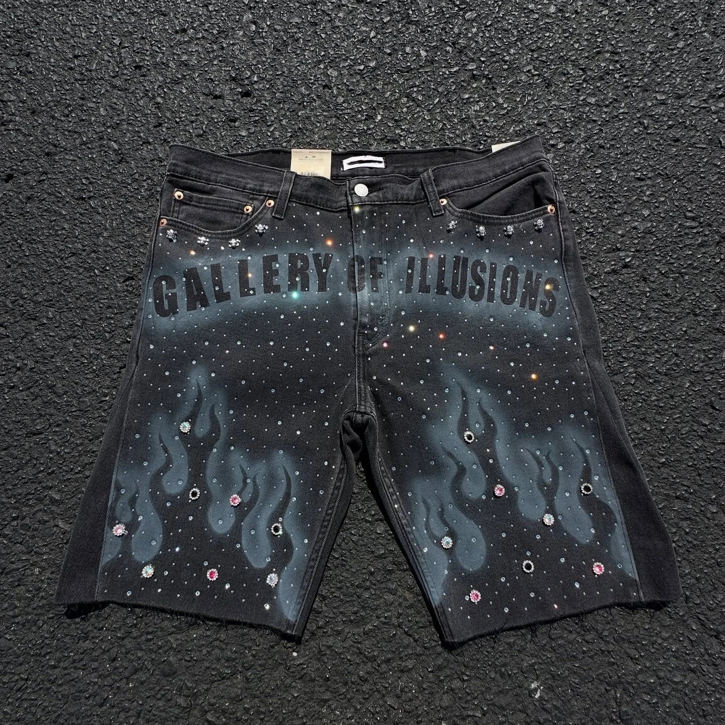 US Free Tax Vintage Acid Washed Sun Faded Streetwear Men Clothing Manufacturer Sun Faded Wash Baggy Jorts Denim Shorts