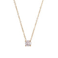 Stainless Steel Zircon Round Pendant Necklaces for Women Men CZ Crystal Lover Clavicle Choker Valentine Jewelry Gift