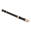 QM8AG German Style Fingering 8 Holes Soprano Descant Recorder ABS Flute with Cleaning Stick Portable Lanyard Finger Rest Wind in