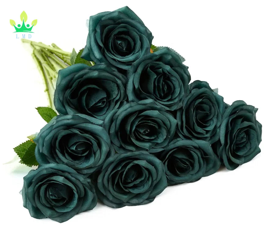 Artificial Rose Open Flower Bouquet  Rose Stems for Wedding Arrangement  Bridal Bouquet  Centerpiece Silk Flowers