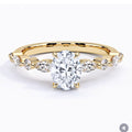 New Design Igi Certified Lab Grown Diamond 18k Solid Gold Rings Engagement Ring Jewelry for Women Men