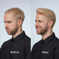 HS1V Light Color 0.06mm Invisible V-loop Human Hair System Natural Hairline Super Thin Skin Mens Toupee