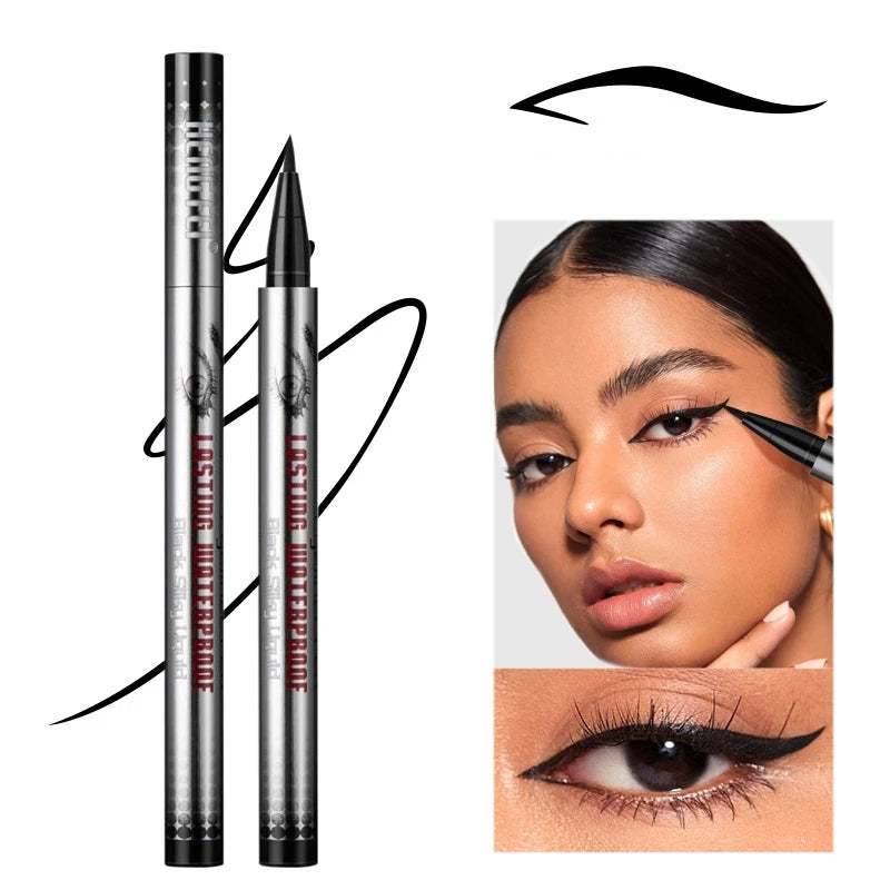 Private Label Long Lasting Smooth Sweat-proof Vegan Black Liquid Eyeliner Wholesale Waterproof Non-fading Eyes Makeup