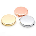 Wholesale Best Beauty Care Pocket Gold Makeup Mirror for Sublimation Double Side Blank Compact Mirror