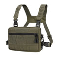 TOPTACPRO 500D Cordura Nylon Tactical Chest Pack Recon Kit Bag Molle Pouch Tactical Chest Bag for Men MegaBDM