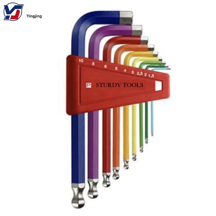9pcs L Type Torque Wrench Plum Blossom Star Hollow Anti-theft Wrench Popular