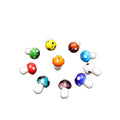 Wholesale Colorful Crystal Glass Mushroom Loose Beads for Diy Handmade Necklace  Charms Jewelry Making Accessories