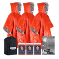 Custom Logo Waterproof Survival Blanket Outdoor Emergency Disposable Rain Poncho 24 Um Thickness for Camping Gear