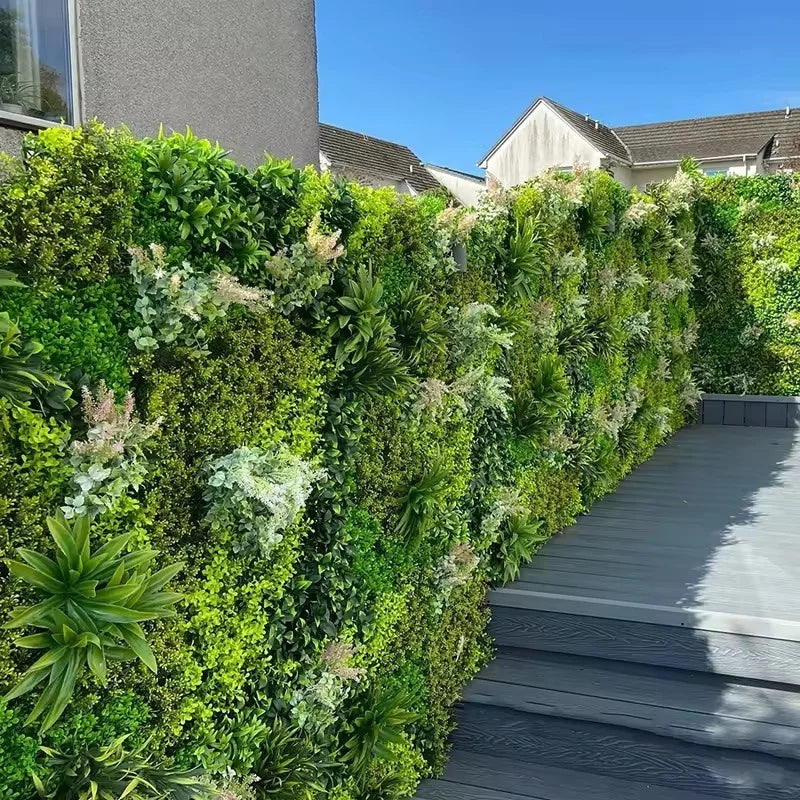 Garden Decoration Artificial Boxwood Vertical Garden Decoration Hanging Plastic Greenery Artificial Grass Wall Panels Plant