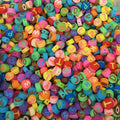 Round Flat Spacer Jewelry Polymer Bead Hole Yellow Emotion Smile Face Clay Beads