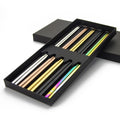Fashion Stainless Steel Chopsticks 5pcs Set Colorful 18/10 Custom PVD Sushi Chopstick Gift Set