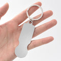 Stainless Steel Blank Shopping Cart Coin Keychains Custom Design Laser Logo/phone Number Metal Trolley Coin Keychain