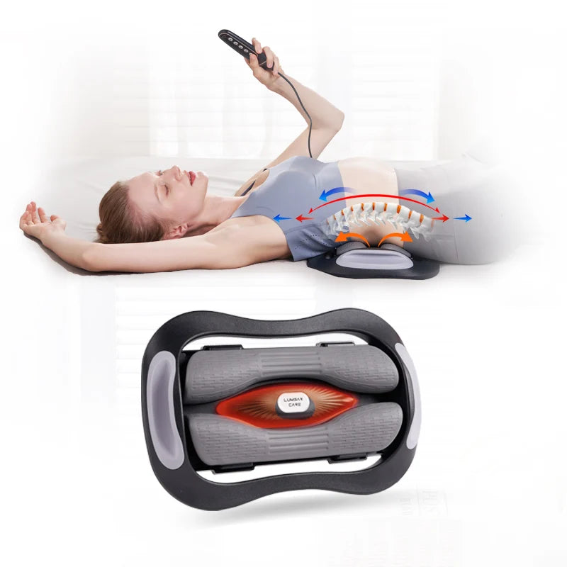 Portable Smart Back Pain Relief Therapy Machine Equipped with Vibrating Function Four Far-infrared Lamps and Heating Function