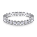 Jewelry Set Full Circle Round Zircon Sterling Silver Set