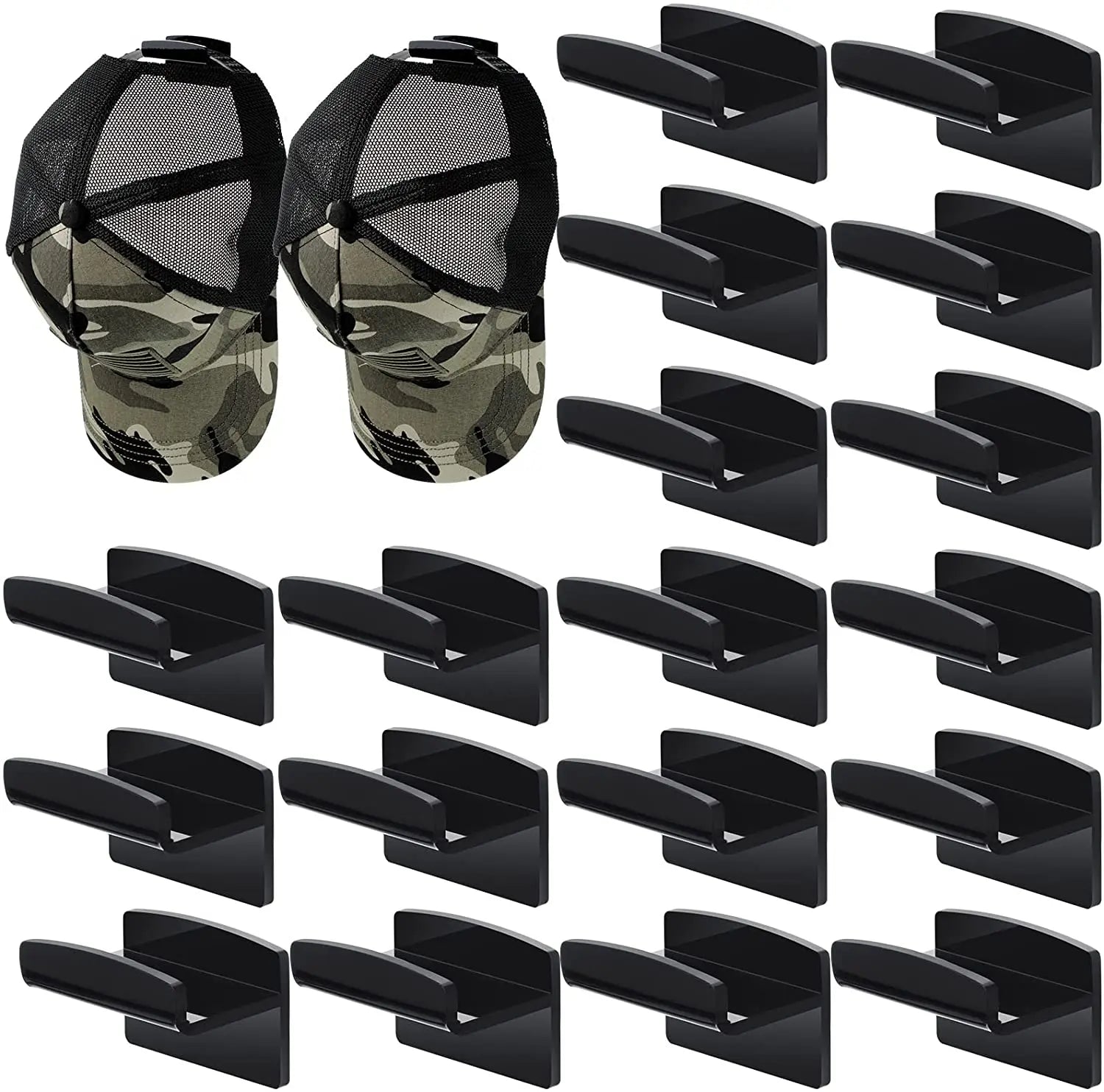 Black Acrylic Floating Hat Display Shelves Hats Wall Mounted Holder to Display Collectible Hats Acrylic Headgear Stand