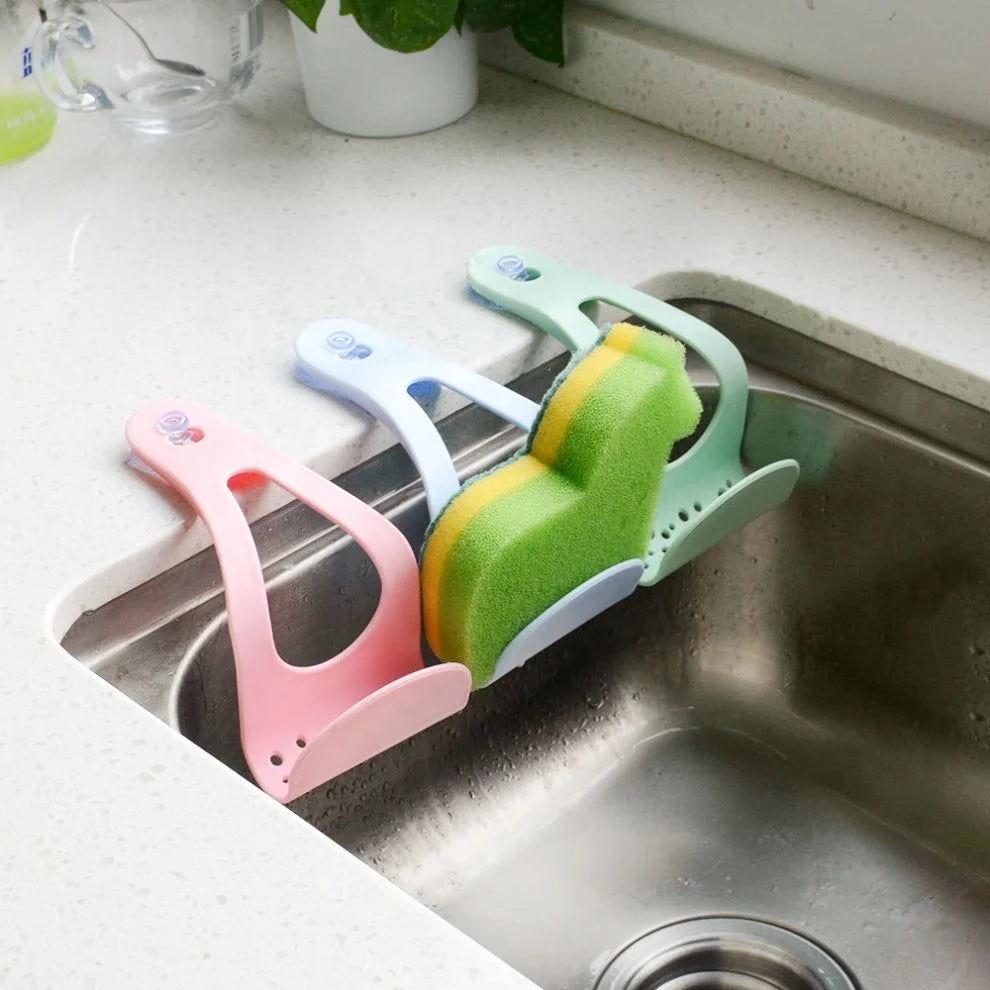 Multifunctional Creative Sucker Sponge Storage Rack Kitchen Supplies Storage Receiving Drainage Basket Hanging Bags