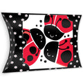 Wholesale Cute Little Ladybug Paper Box Birthday Jewelry Pillow Shaped Big Dot Lollipop Candy Gift Box Pillow