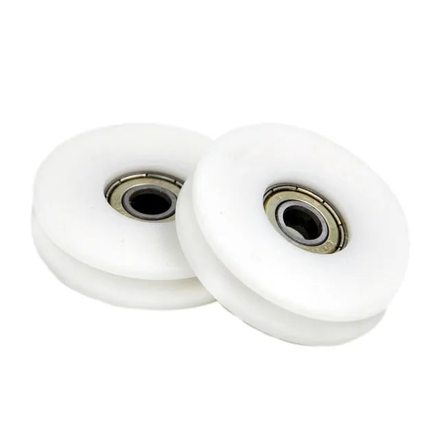 U groove Nylon Roller Wheel Hanger Sliding Door Roller BSU60850-12 for Sliding Door Closet 8x50x12mm