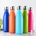 Insulated Water Bottles Double Wall Travel Thermos Cups with Lids and Straws Vacuum Flask Termos Water Bottle