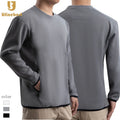 Zipper Pocket Fitness Oversized Round Neck Workout Gym Tops T-shirt for Men