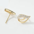 Best Selling Fashion Ear Jewelry Gift Zircon Hollow Clips Earrings Wing Stud Earrings for Women