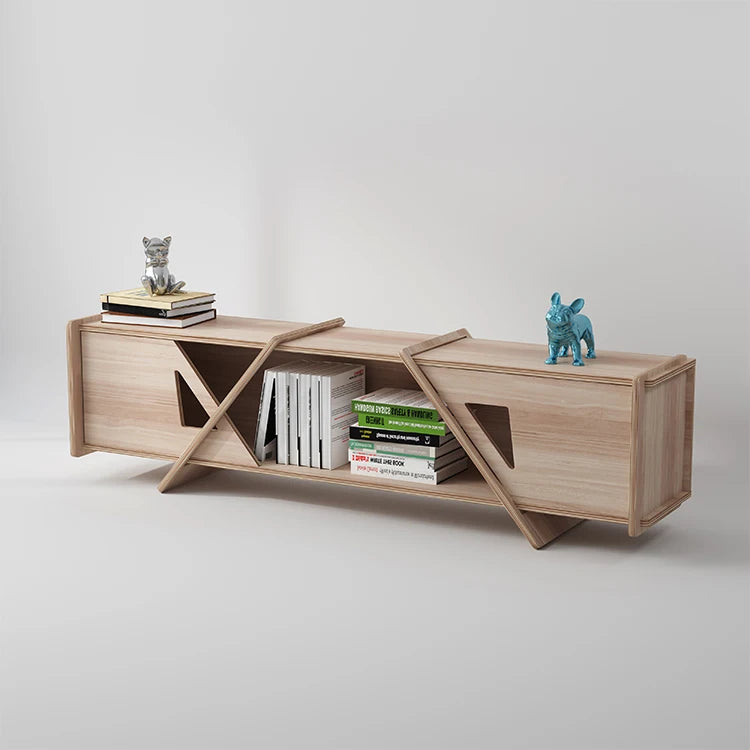 180*40*43 cm Simple No Screws TV Cabinet Tea Table Combination Nordic Style Living Room Furniture Plywood TV Stand TV Table