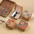 Original High-end Cork Jewelry Box Portable Travel Earring Ring Necklace Storage Box
