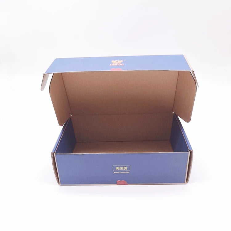 Custom White Kraft Mailer Shipping Mailing Gift Rigid Boxes Corrugated Cardboard Foldable Cosmetic Packaging for Embossing