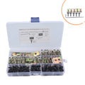 100pcs M5*16 Torx Truss Head Tapping Screws With Clip Nut Screw Bolt Retainer Fender Liner Under Cover Screw Compatible