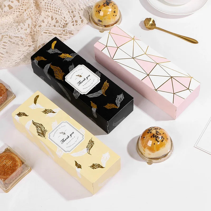 Mult-style Long Kraft Paper Packing Chocolate Cake Box Luxury Cake Boxes Packaging Bags