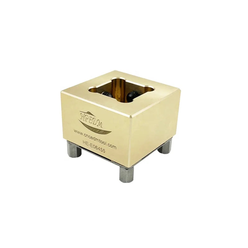 HPEDM 25.5mm CNC Machine Tools Accessories ER Square Brass Electrode Prisround Holder for EDM Die Sinking HE-E06445