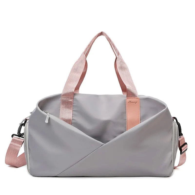 Stylish Custom Logo Unisex Waterproof Swim & Gym Bag Travel Duffel with Shoe Compartment & Durable Fabric