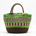 Handmade Big Capacity String Fashion Green Lady Summer Paper Straw Bag for Daily Vacation Beach