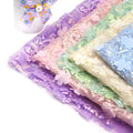 Hot Sale 90*135cm Diy Sequins Shabby Wedding 3D Flower Embroidered Mesh Lace Fabric for Dress Sewing Supplies Crafts