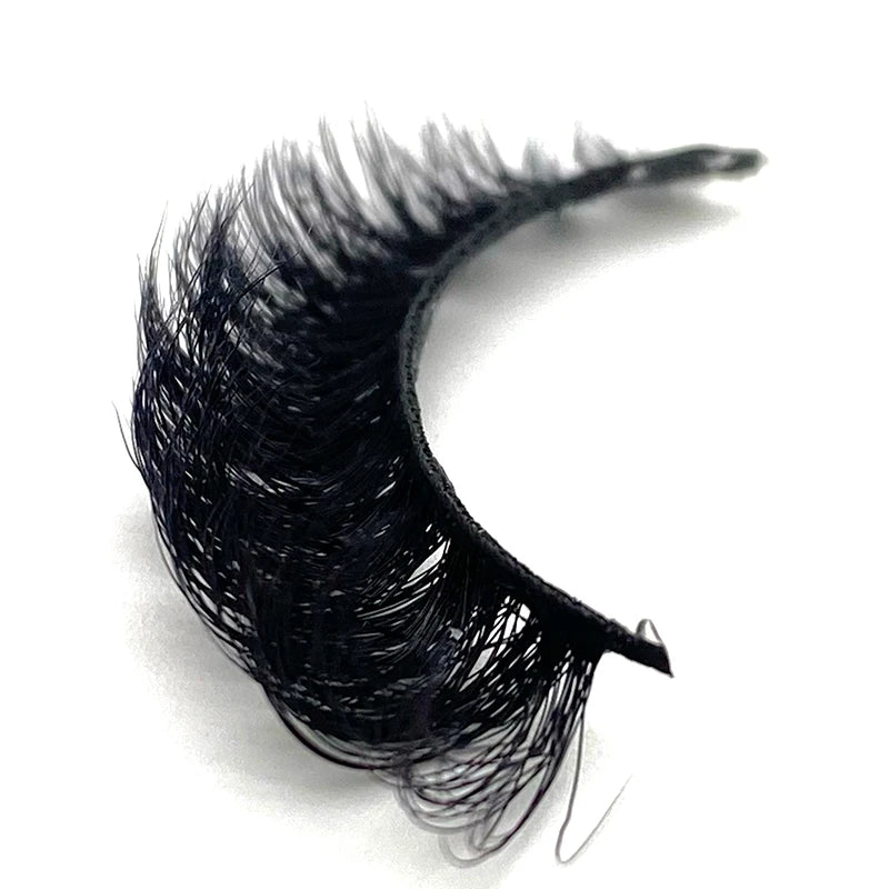 Best Sale Full Strip Eyelashes Private Label Russian Strip Eyelashes Handmade Natural D Curl 3D Faux Mink Eyelashes