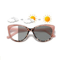UV400 Women Cateye Full Rim Eyeglasses Frame with Anti Blue Light Photochromic Lenses and Glasses Case-Cheap Wholesale