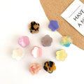 Children Acetate Blooming Flower Mini Claw Clips Japanese Cute Girl Top Hair Clip Jelly Color Bangs Hairpin