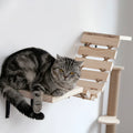 Solid Wood Cat Tower with Platforms Hammock Set Wall Mounted Play and Lounge Toy for Cats Pet Beds & Accessories