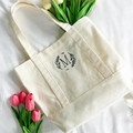 Cheap Reusable Embroidery Tote Shopping Vintage Bag Popular Canvas Large Tote Handbags for Women