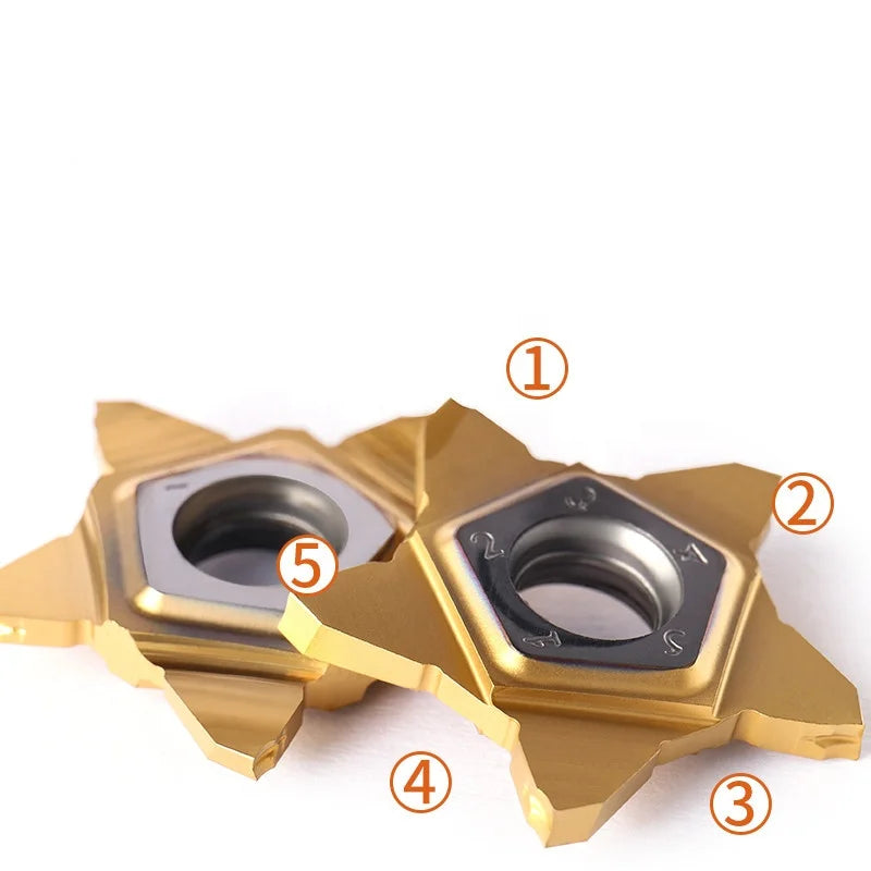 BEGUN PENTA24R/PENTA24NL Penta Overlord Blade Cemented Carbide Wood Cutting Bevel Angle 15/6 Degrees CNC Inserts