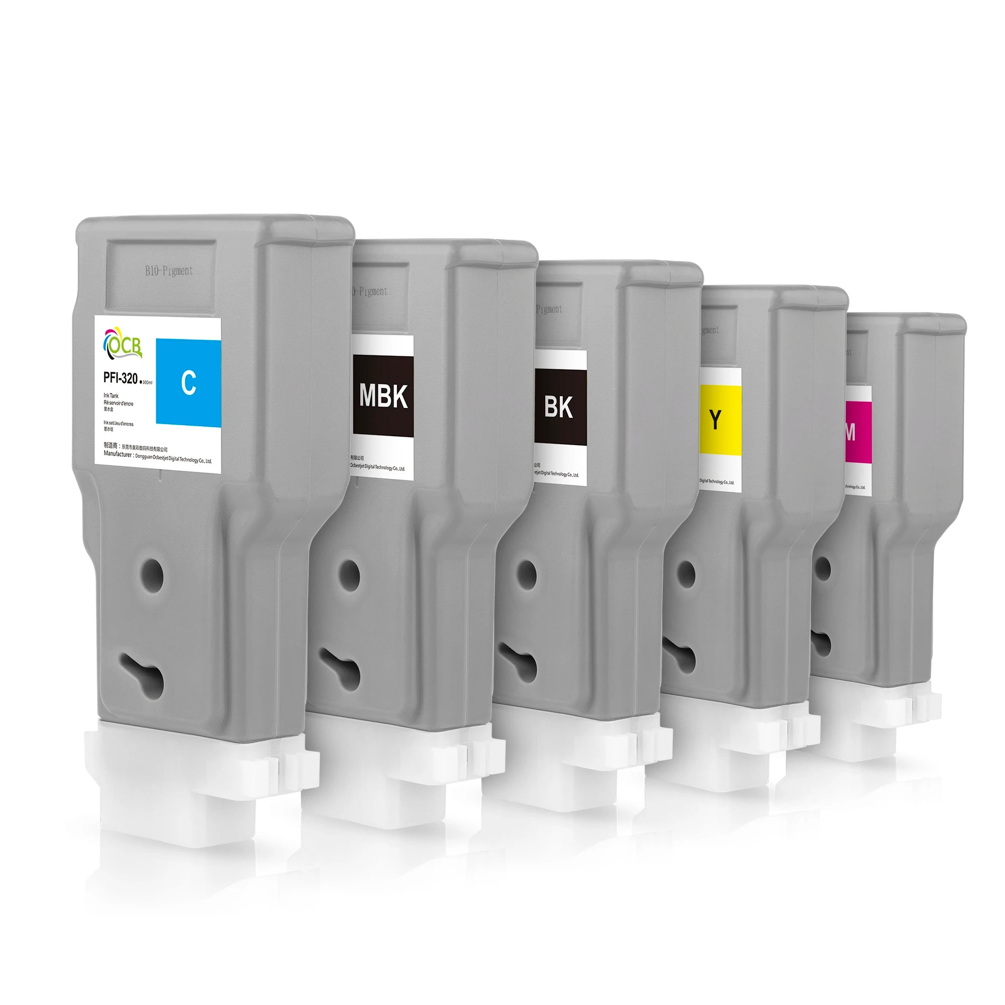 Ocbestjet 300ML PFI 320 Compatible Ink Cartridge With Pigment Ink for Canon TM 200 205 300 305 Printer