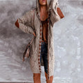 New Women Sweater Autumn Winter Womens Fashion Loose Hoodie Long Sleeve Cardigan Sweater Tops Outwear Coat Winter  Fashion Coat