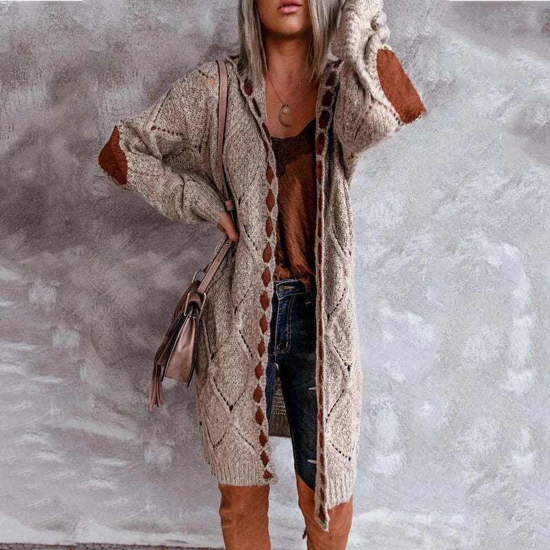 New Women Sweater Autumn Winter Womens Fashion Loose Hoodie Long Sleeve Cardigan Sweater Tops Outwear Coat Winter  Fashion Coat