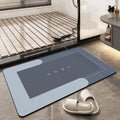 Custom Shape/Size/Logo/Pattern Shower Rug Water Absorption Bath Mat with Non-slip Rubber Base Foldable Easy to Clean Mats