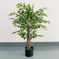 Banyan Tree Artificial Green Plastic Potted Plant Cross-Border Indoor/Outdoor Office & Wedding Decoration branch/silk MegaBDM
